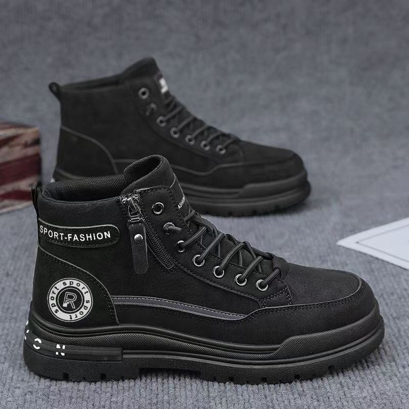 Men Retro High Top Work Boots  - Leatherwork Boots recension och pris