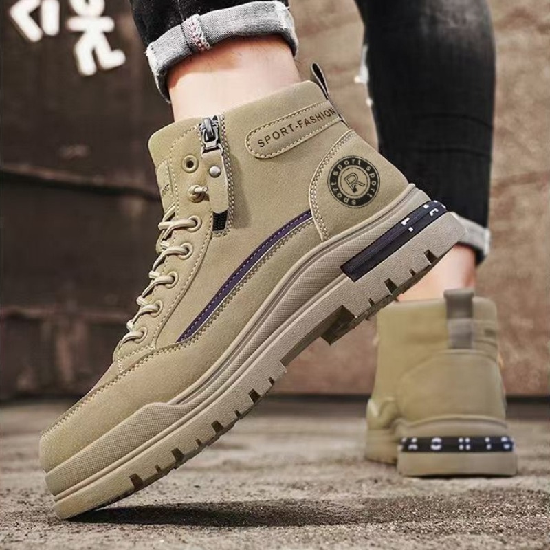 Men Retro High Top Work Boots  - Leatherwork Boots recension och pris