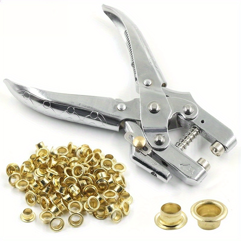 101Pcs Dual-Purpose Tool Gromm - Leatherwork Hand Press recension och pris