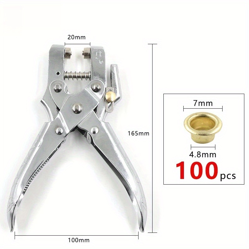101Pcs Dual-Purpose Tool Gromm - Leatherwork Hand Press recension och pris