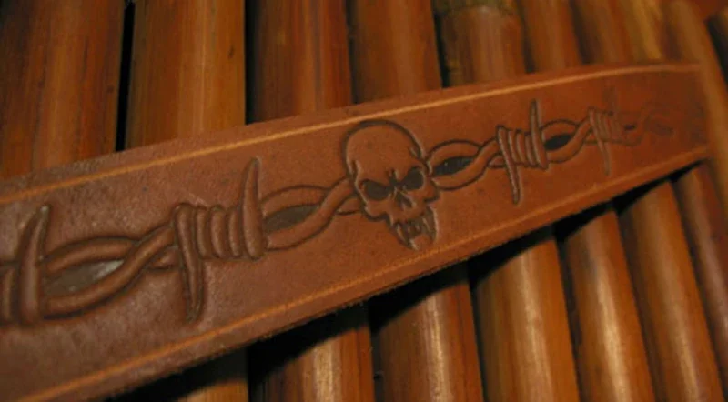 5pcs Thorns and skull pattern  - Leatherwork Free Patterns recension och pris