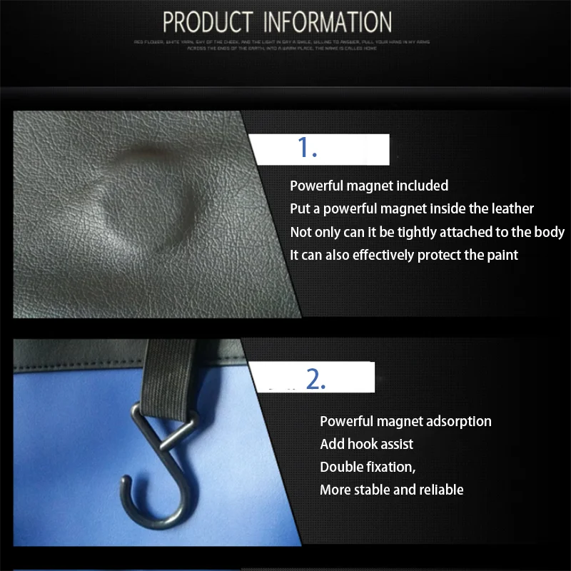 Universal Magnetic Car Fender  - Leather Work For Car recension och pris