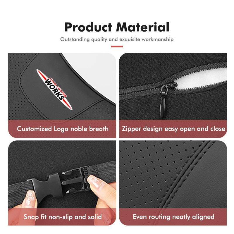 For MINI Car Headrest Lumbar S - Leather Work For Car recension och pris