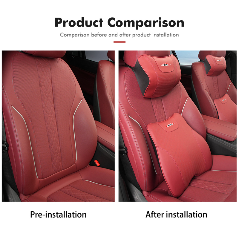 For MINI Car Headrest Lumbar S - Leather Work For Car recension och pris