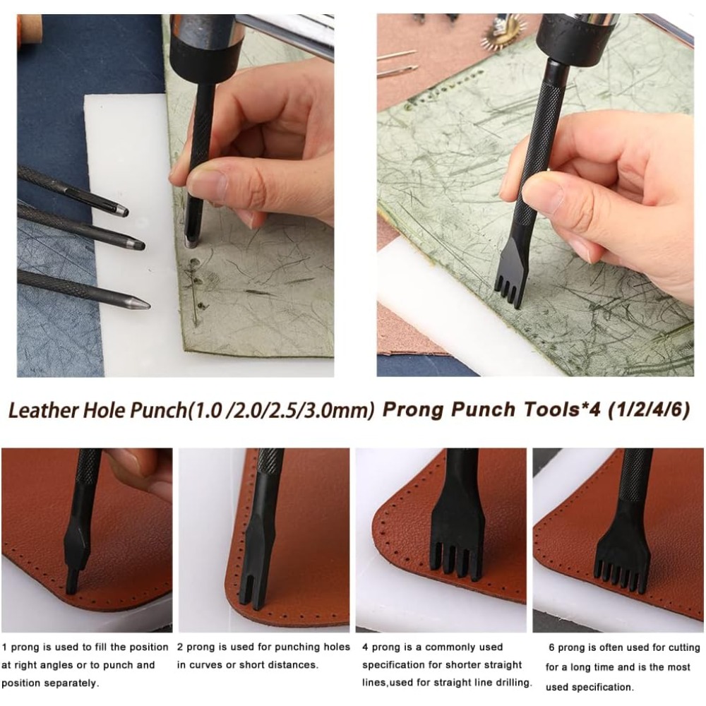 Leather Working Tools Practica - Leatherwork Beginner Tools recension och pris