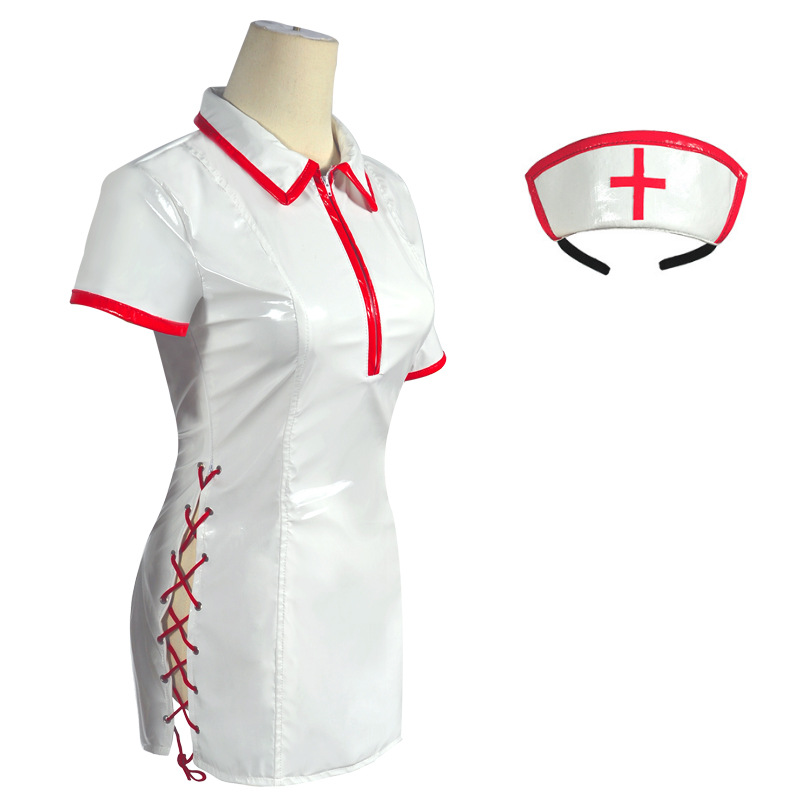 Anime Chainsaw Man Cosplay Cos - Leather Work Dress recension och pris