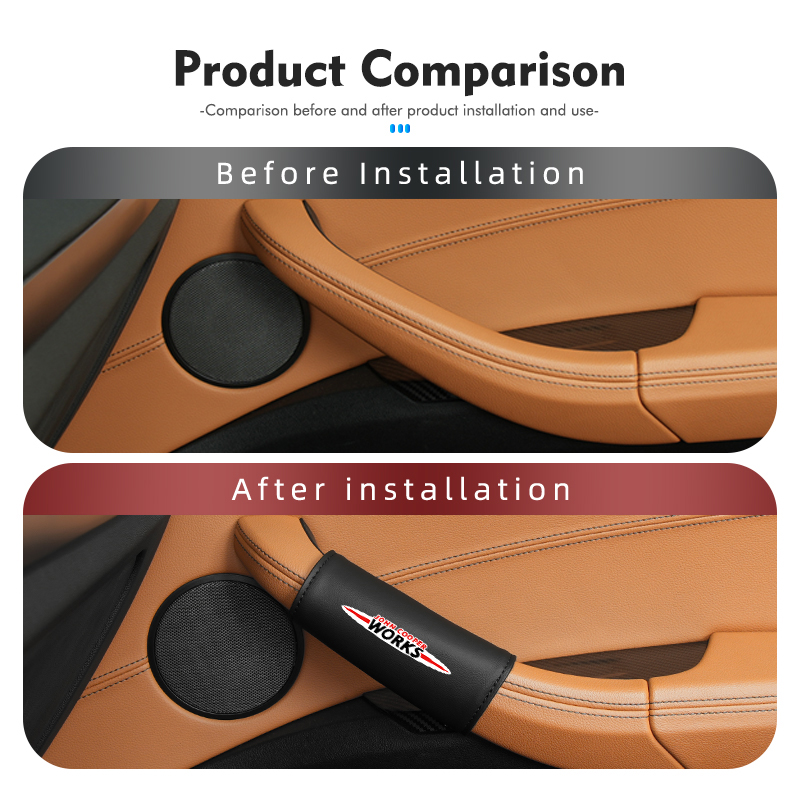 Car Door Inner Handle Protecti - Leather Work For Car recension och pris