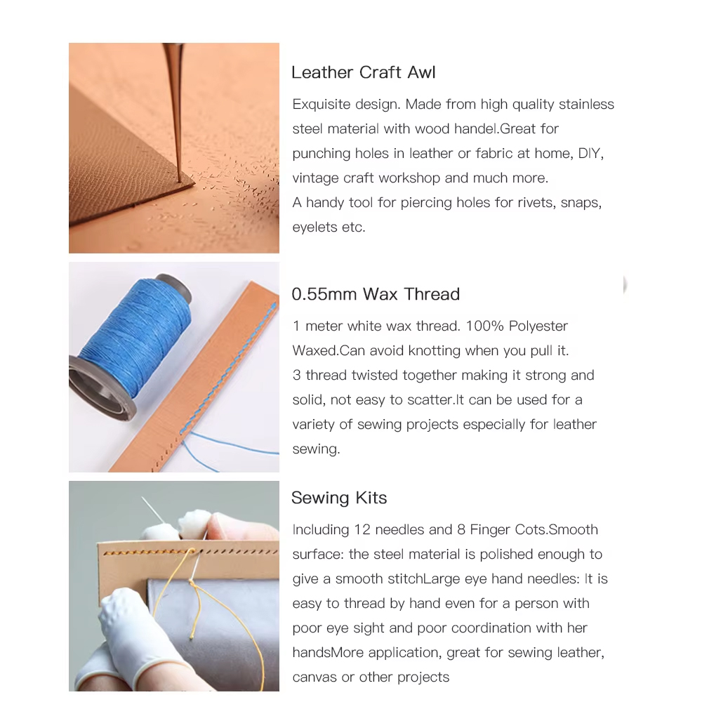 WUTA Professional Leather Craf - Leatherwork Beginner Tools recension och pris