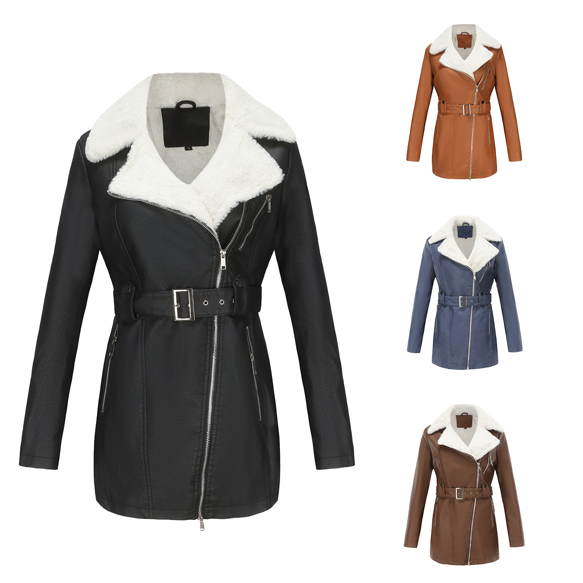 Faux PU Leather Coat Jacket 20 - Leather Work Jacket Women'S recension och pris