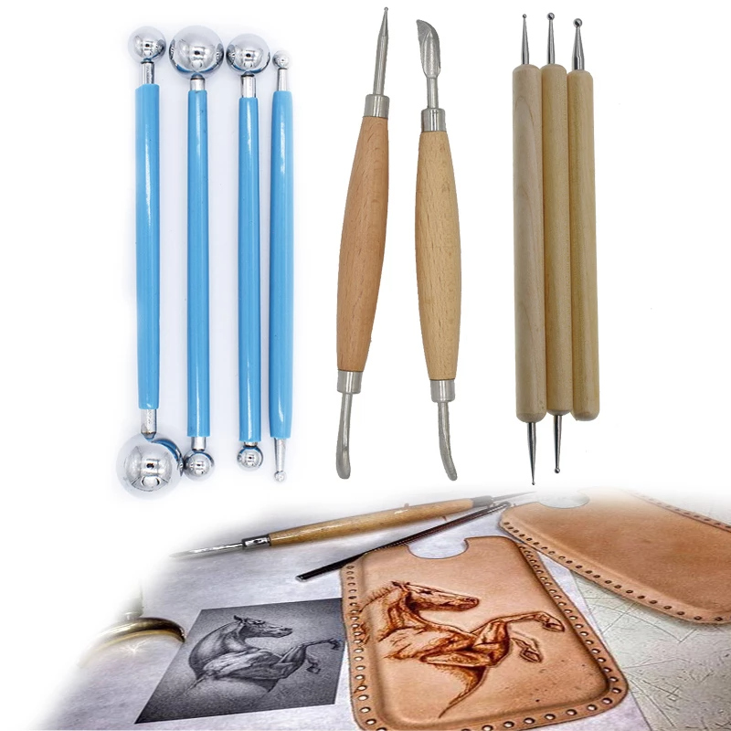 Leather Caving Tool Point Styl - Leatherwork Hand Press recension och pris