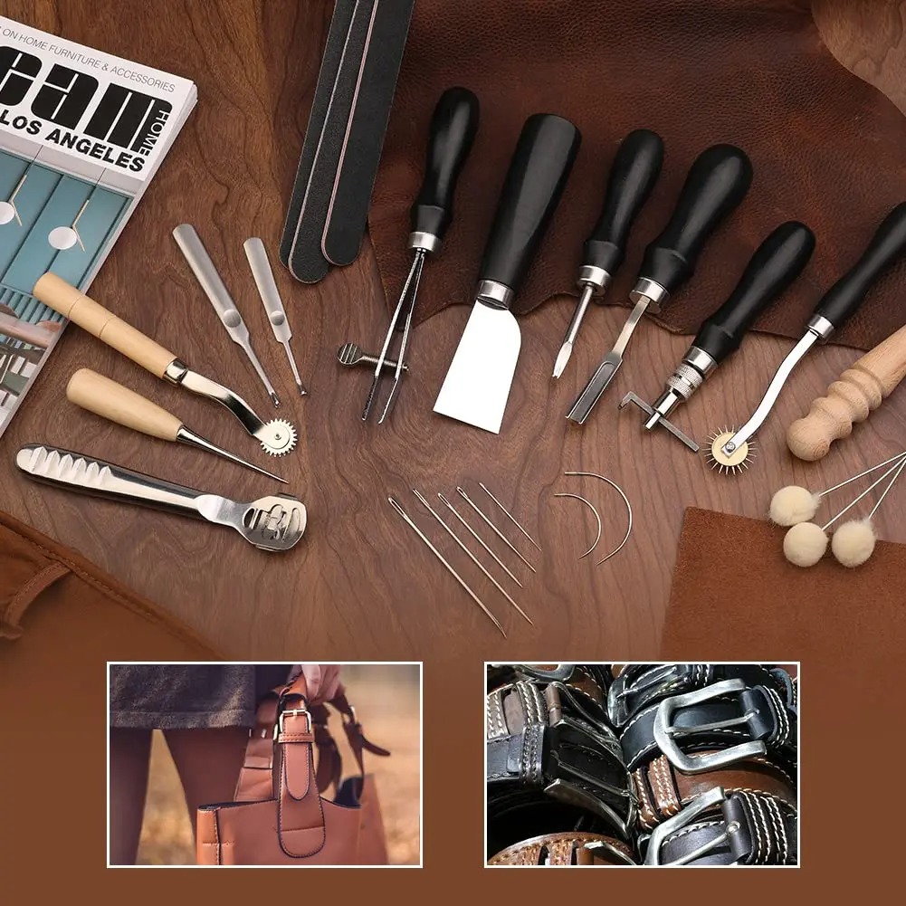 Fenrry 37Pcs Leather Work Tool - Leatherwork Beginner Tools recension och pris