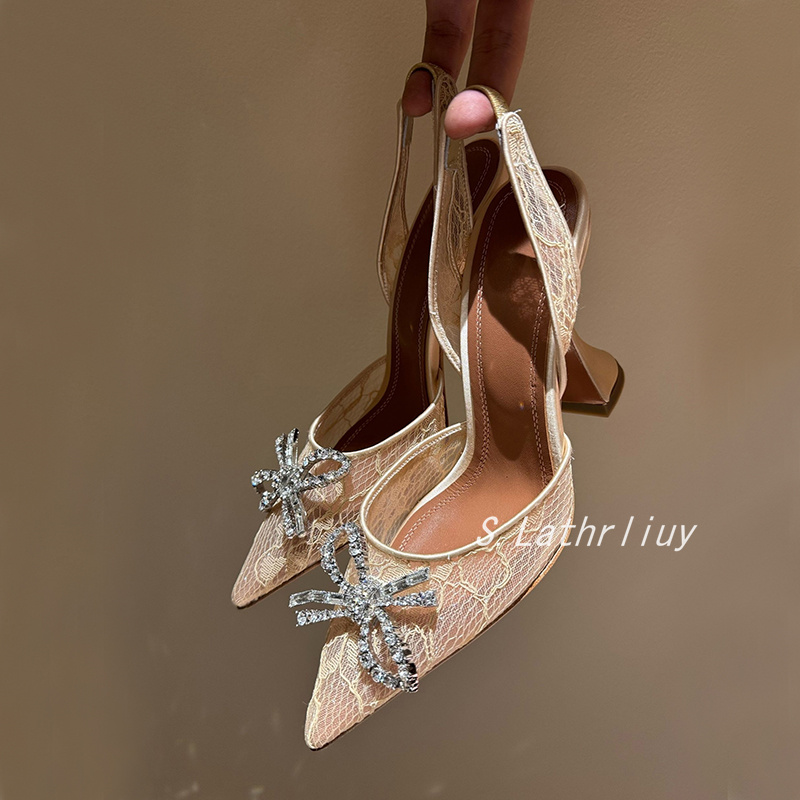 Sandals Rhinestone Flower Poin - Leather Work Dress recension och pris