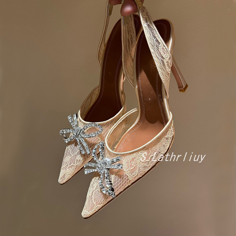 Sandals Rhinestone Flower Poin - Leather Work Dress recension och pris