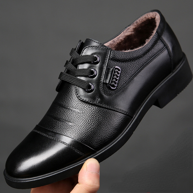 Winter Men Genuine Leather For - Leather Work Oxfords recension och pris
