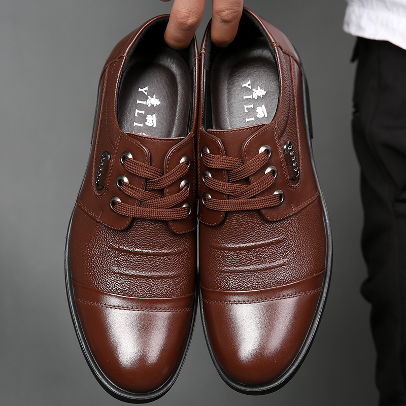 Winter Men Genuine Leather For - Leather Work Oxfords recension och pris