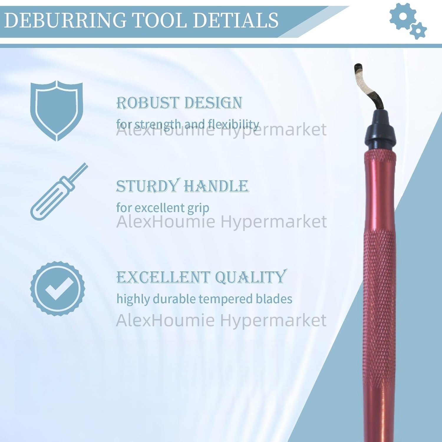 RB1288 Deburring Tool Kits wit - Swivel Knife Tool recension och pris