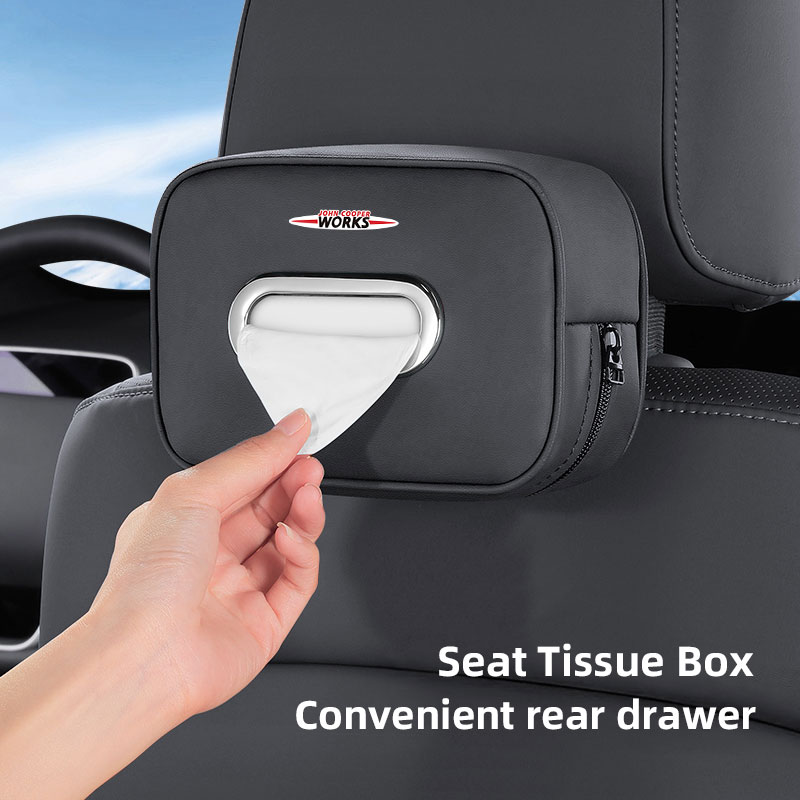 Car Tissue Storage Box Organiz - Leather Work For Car recension och pris