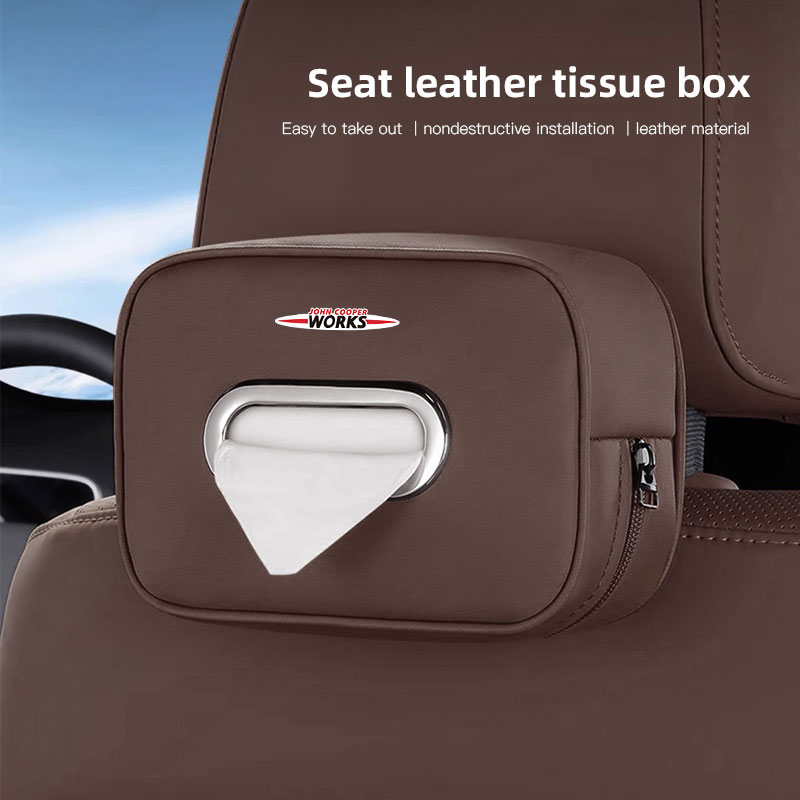 Car Tissue Storage Box Organiz - Leather Work For Car recension och pris
