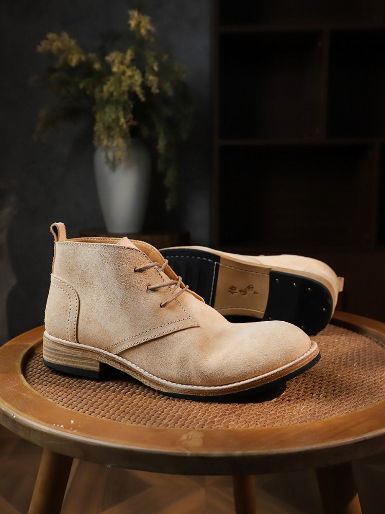 Fashion Versatile Male Lace-Up - Leatherwork Boots recension och pris